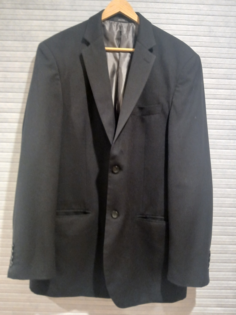 Men's Black Two-Button Blazer